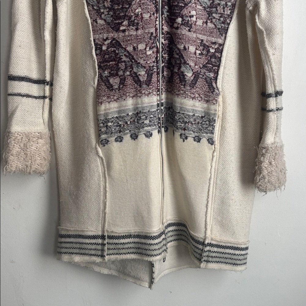 Free People | Nordic Knit Alpine Escape Long Zip Up Sz M - Picture 6 of 17